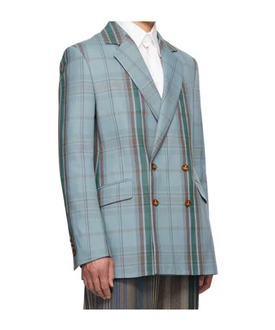 Vivienne Westwood Blue Loose Db Blazer In Blue