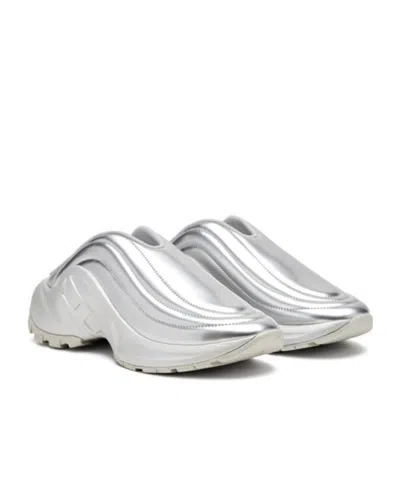 Diesel S-d Runner Sneakers In Silver