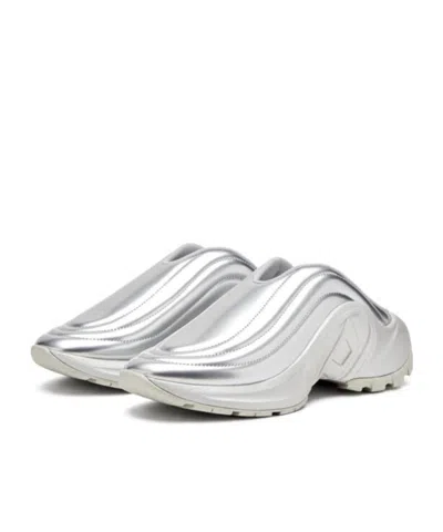 Diesel S-d Runner Sneakers In Silver