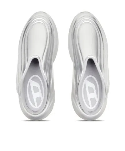 Diesel S-d Runner Sneakers In Silver