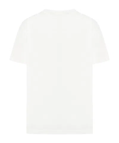 Palm Angels Regular Logo T-shirt Short Sleeves In White