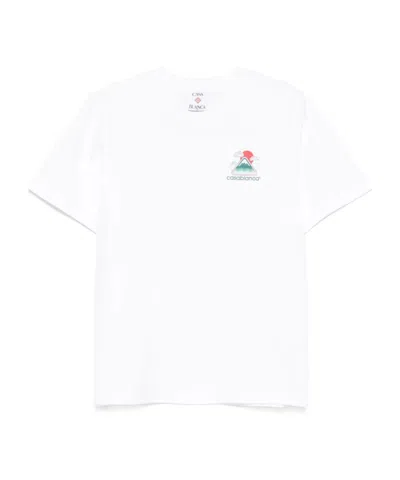 Casablanca Mountains Waves Print T-shirt