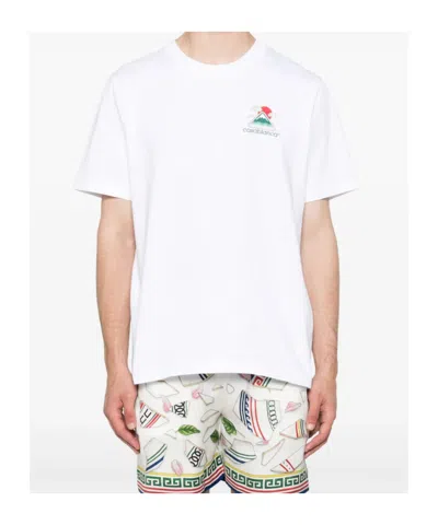 Casablanca Mountains Waves Print T-shirt