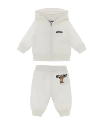 Moschino Teddy-print Tracksuit Set In White