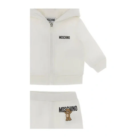 Moschino Teddy-print Tracksuit Set In White