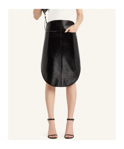 Courrèges Courreges Black Cotton Blend Skirt