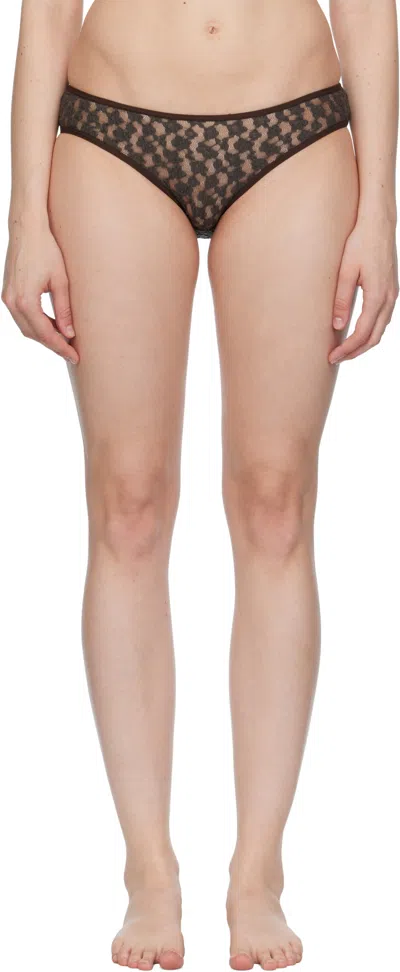 Baserange Transparent Elastic Lace Briefs