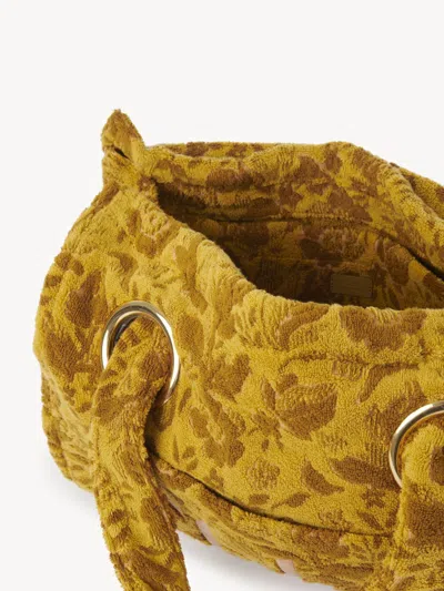 Chloé Large  Plage Tote Bag In Jacquard Terry
