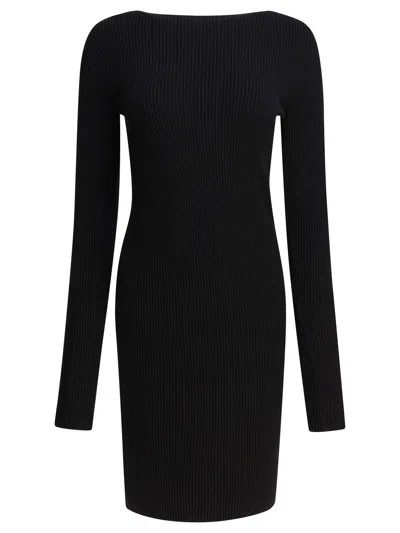 Rick Owens Wool Sheath Dress With Cut-out