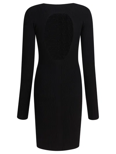 Rick Owens Wool Sheath Dress With Cut-out