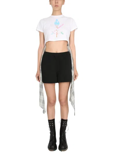 Opening Ceremony Word Torch Hybrid Tshirt In Animal Print