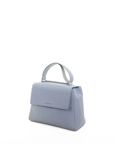 Orciani Sveva Soft Medium Leather Shoulder Bag With Strap