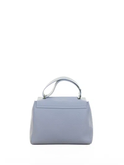 Orciani Sveva Soft Medium Leather Shoulder Bag With Strap