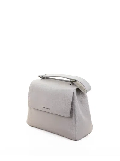 Orciani Sveva Soft Medium Leather Shoulder Bag With Strap