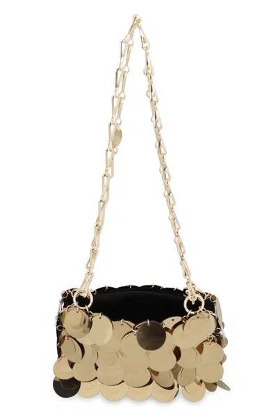 Rabanne Paco  Gold Maxi Sequins Nano Shoulder Bag