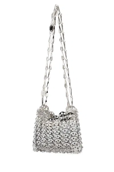 Rabanne Paco  Silver Metal 1969 Nano Shoulder Bag