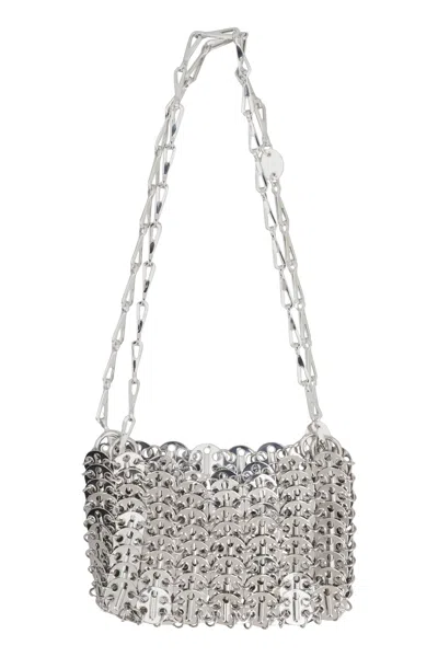 Rabanne Paco  Silver Metal 1969 Nano Shoulder Bag