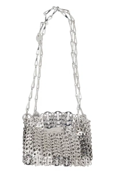 Rabanne Paco  Silver Metal 1969 Nano Shoulder Bag