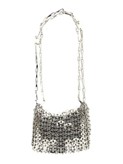 Rabanne Paco  Silver Metal 1969 Nano Shoulder Bag