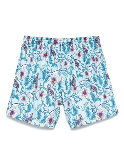 Paige Jeans Malindi Swim Shorts In Blue