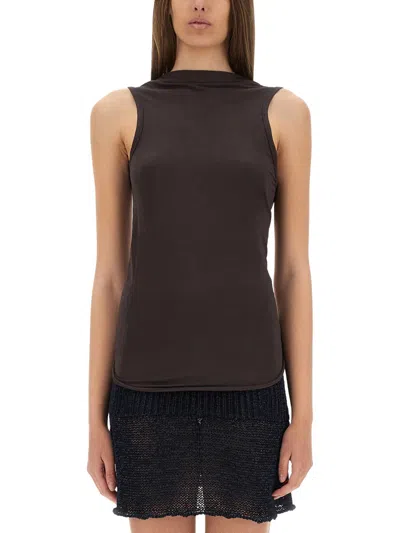 Paloma Wool Brown Micromodal Tops In Brown
