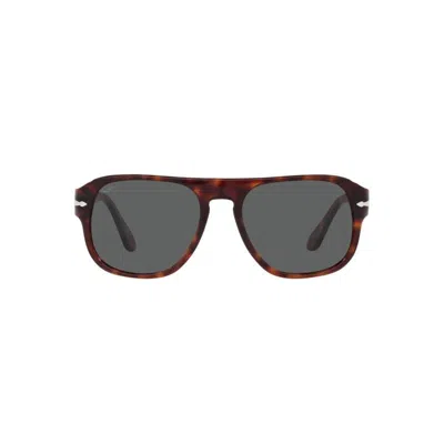 Persol Tortoishell-effect Round-frame Sunglasses In Brown