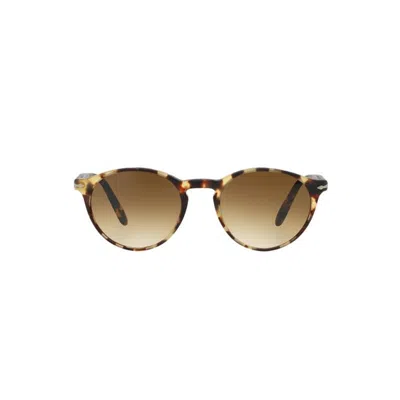 Persol Tortoiseshell-effect Round-frame Sunglasses In Brown