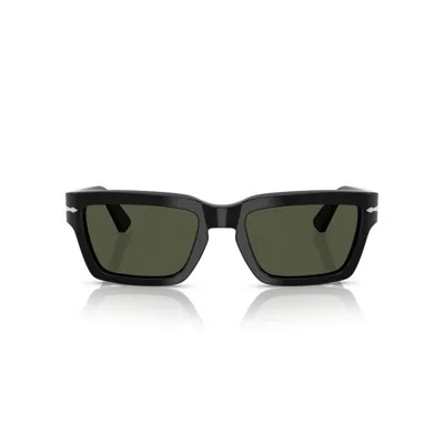 Persol Rectangular Frame Sunglasses In Green