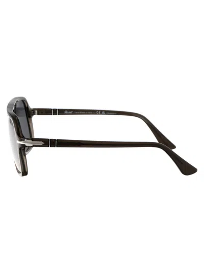 Persol Smoke Acetate Sunglasses In Green