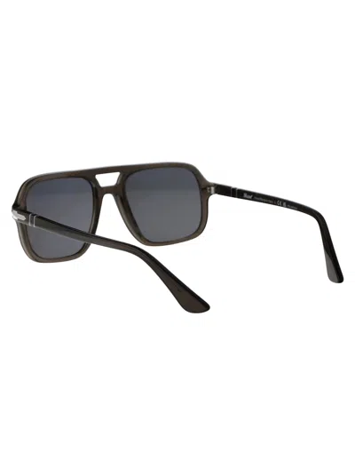 Persol Smoke Acetate Sunglasses In Green