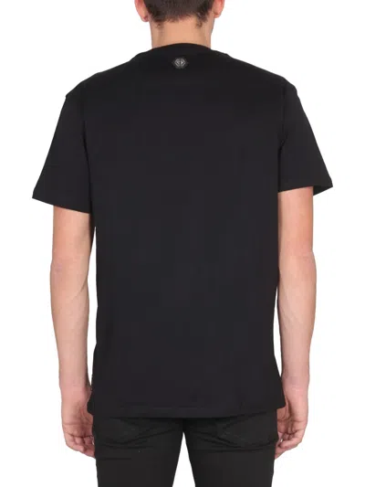Philipp Plein Graphic Print Crewneck T-shirt In Black