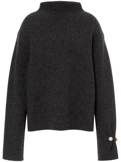 Philosophy Di Lorenzo Serafini High-neck Ribbed Jumper In Gray