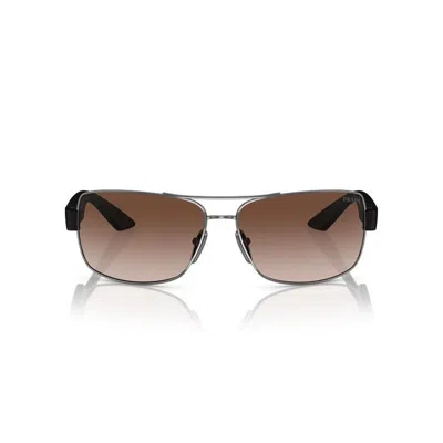 Prada Men's Sunglasses, Gradient Ps 50zs In Brown