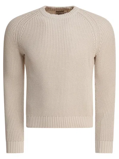 Rakkì Rakki Cotton Beige Knitwear In Neutral