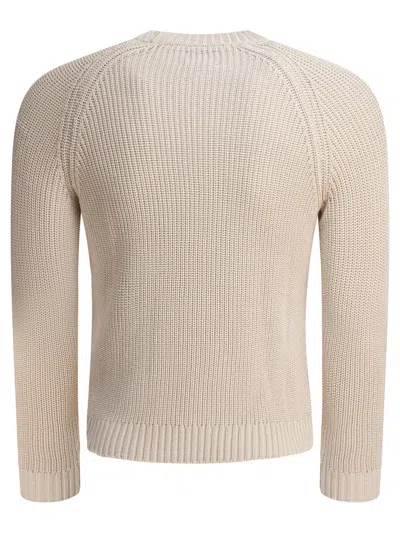 Rakkì Rakki Cotton Beige Knitwear In Neutral