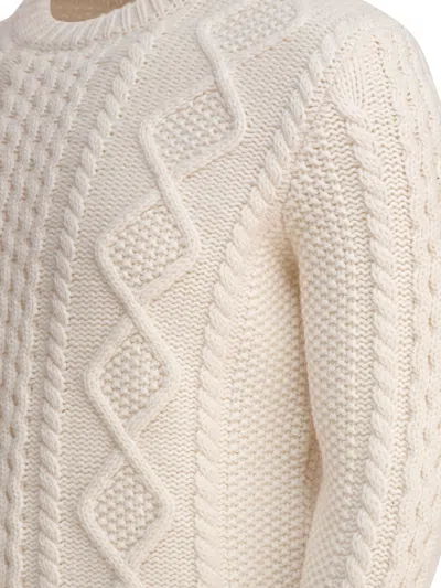 Rakkì Rakki Wool White Knitwear In Neutral
