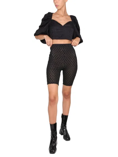 Rotate Birger Christensen Rotate Birgerchristensen Bermuda With Logo In Black