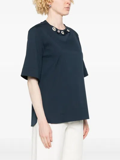 S Max Mara Top Dora In Blue