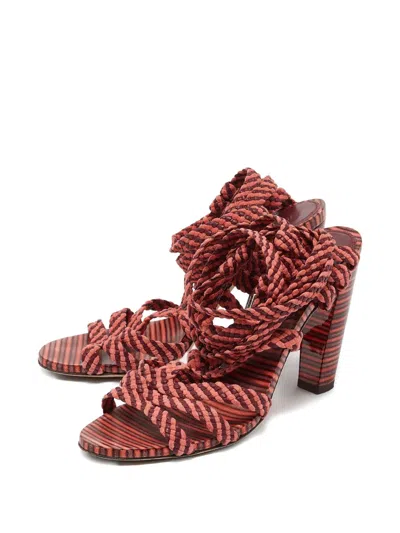 Pre-owned Jimmy Choo Braided Leather Sandals