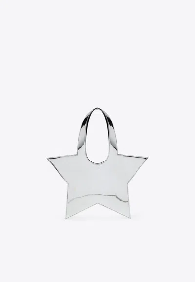 Coperni Mini Star Mirrored Leather Tote Bag