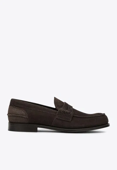 Church's Brown Pembrey Moccasin In Suede