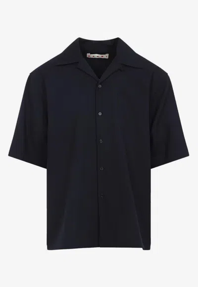 Marni Pocketed Short Sleeve Shirt With Spread Collar