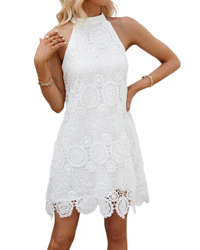 Vera Dolini Mini Dress In White