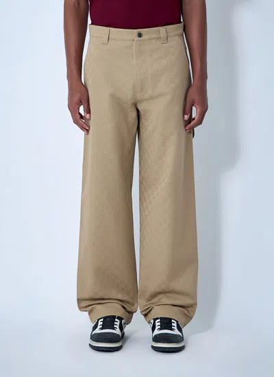 Gucci Men Gg Gabardine Pants