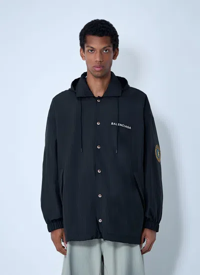 Balenciaga Hooded Raincoat With Drawstring And Pockets