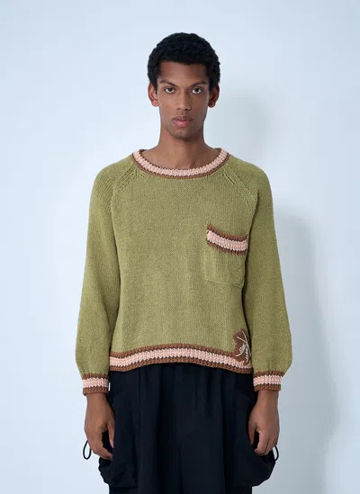Story Mfg. Men S Bulb Jumper Sage Leaf In Green