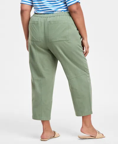 On 34th Trendy Plus Size Barrel-leg Utility Pants, Exclusively At Macy's