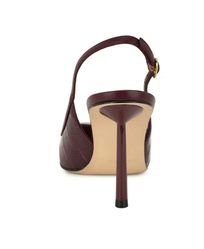 Nine West Orlanda Slingback Pointed Toe Pump In Burgundy