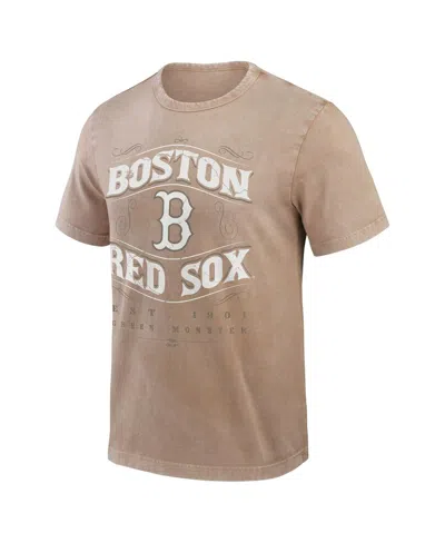 Fanatics Darius Rucker Collection By  Men's Tan Boston Red Sox Sun Faded T-shirt In Brown