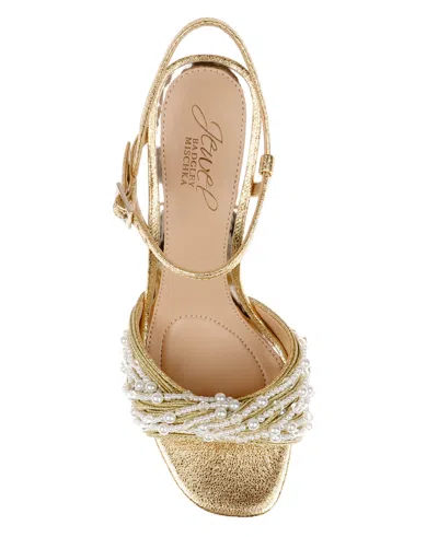 Jewel Badgley Mischka Fanny Ankle Strap Sandal In Gold